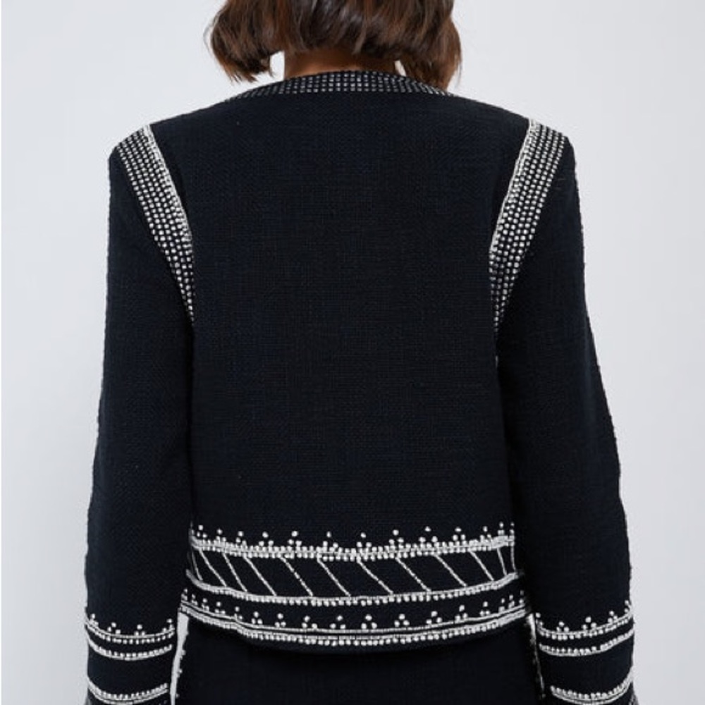 Sea New York Mille Embroidered Jacket NWOT size M - Picture 4 of 10